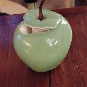 Green Ceramic Apple Decor